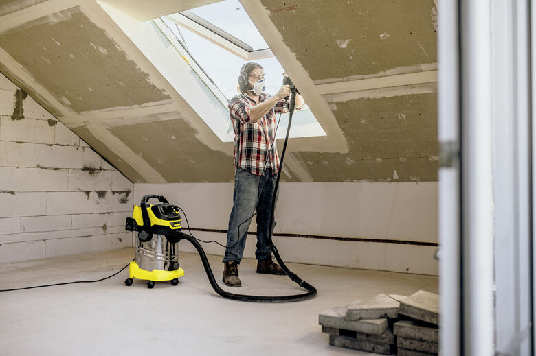 Kärcher WD 6 P S V-30/6/22/T Bidone Aspiratutto Nero, Acciaio inossidabile, Giallo 30 L 1300 W
