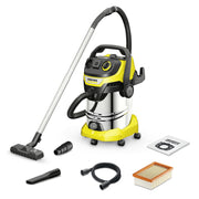 Kärcher WD 6 P S V-30/6/22/T Bidone Aspiratutto Nero, Acciaio inossidabile, Giallo 30 L 1300 W