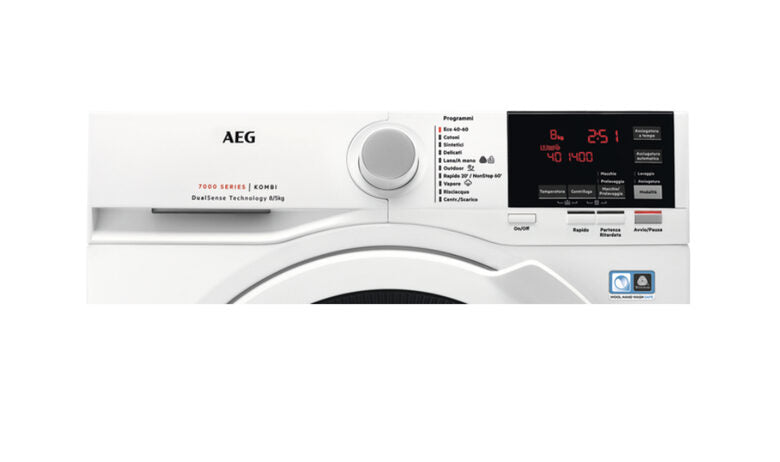 AEG L7WBG856 lavasciuga Libera installazione Caricamento frontale Bianco D