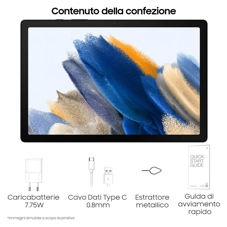 Samsung Tablet Galaxy Tab A8 Lte 4/64 Grigio