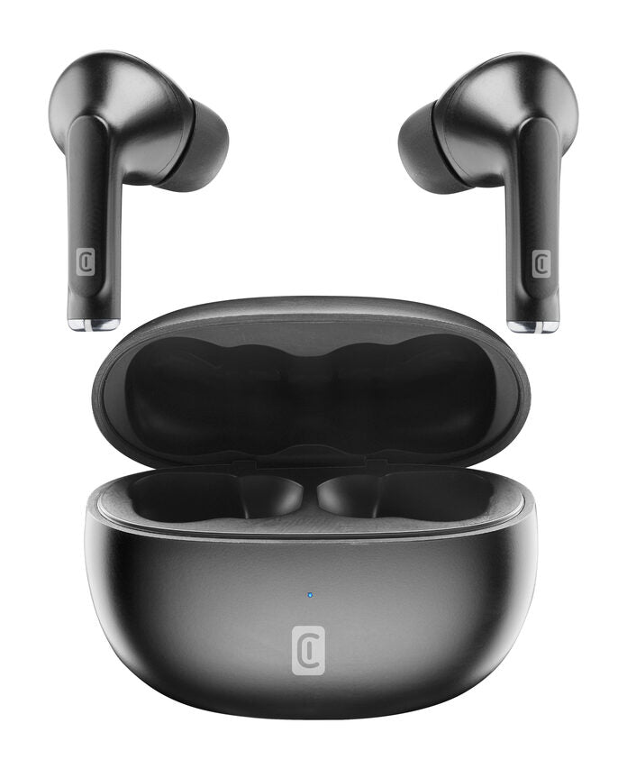 Cellularline FLICK Auricolari TWS Bluetooth con custodia di ricarica Nero