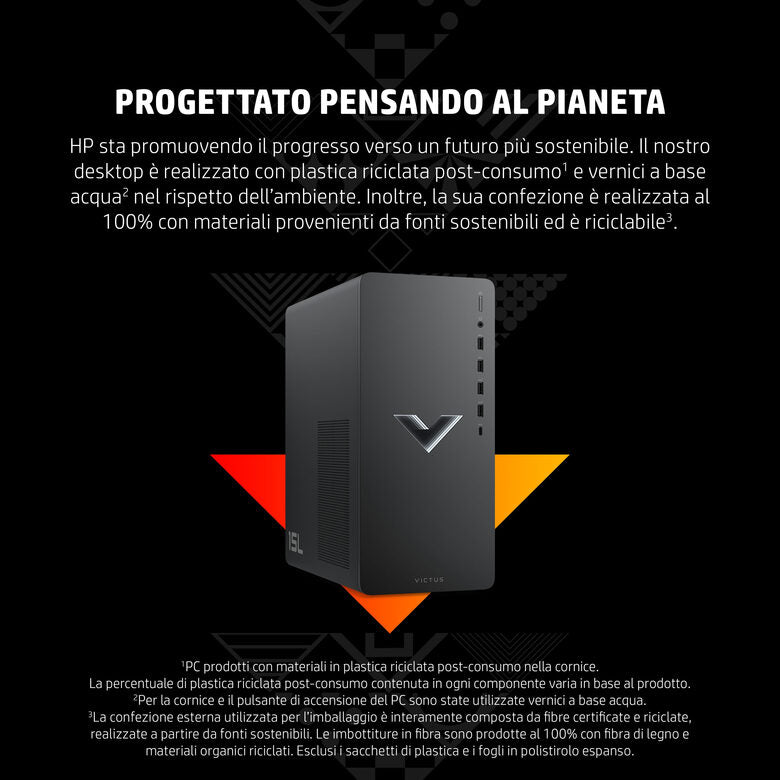 Victus by HP 15L Gaming Desktop TG02-0091nl PC Intel® Core™ i7 i7-12700F 16 GB DDR4-SDRAM 512 GB SSD NVIDIA GeForce RTX 3060 Ti Windows 11 Home Tower Nero