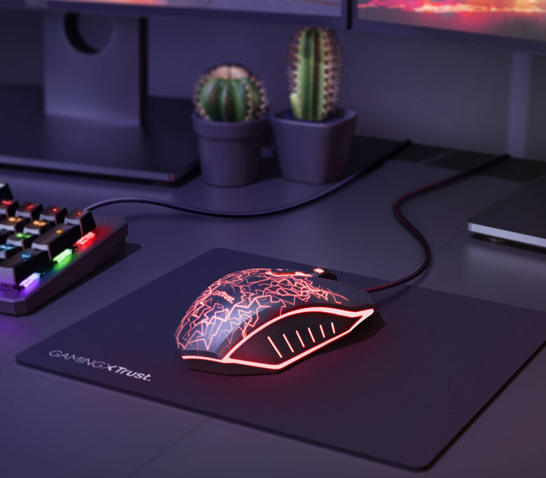 Trust GXT 783X mouse Ambidestro USB tipo A Ottico 4000 DPI