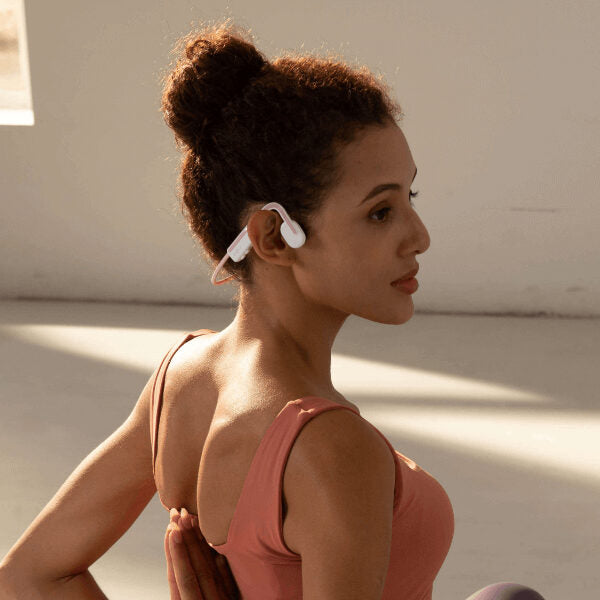 SHOKZ OpenMove Cuffie Con cavo e senza cavo A clip Musica e Chiamate USB tipo-C Bluetooth Rosa