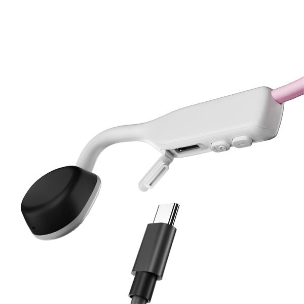 SHOKZ OpenMove Cuffie Con cavo e senza cavo A clip Musica e Chiamate USB tipo-C Bluetooth Rosa