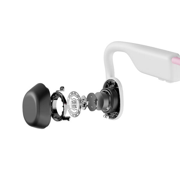 SHOKZ OpenMove Cuffie Con cavo e senza cavo A clip Musica e Chiamate USB tipo-C Bluetooth Rosa