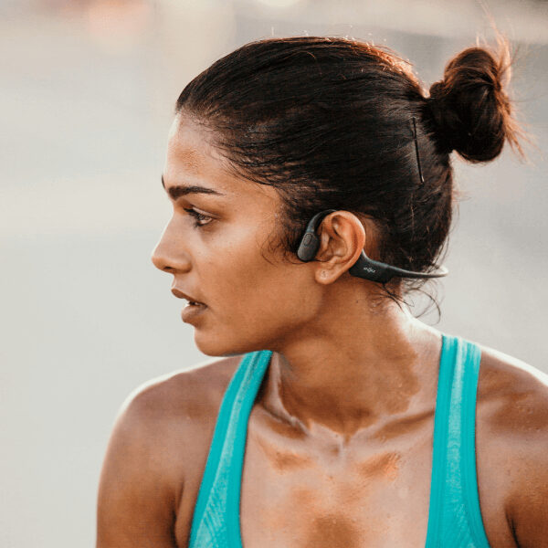 SHOKZ OpenRun Auricolare Wireless Passanuca Sport Bluetooth Nero