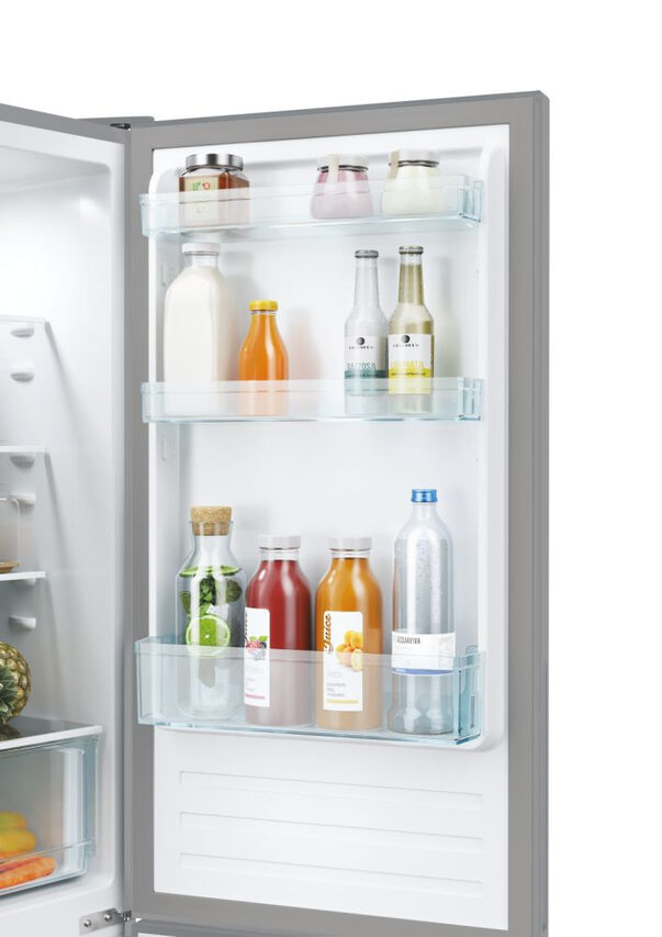 Candy CCT3L517ES City Frigorifero Combinato A Libera Installazione, Tecnologia Low Frost , App hOn, Classe E, Argento