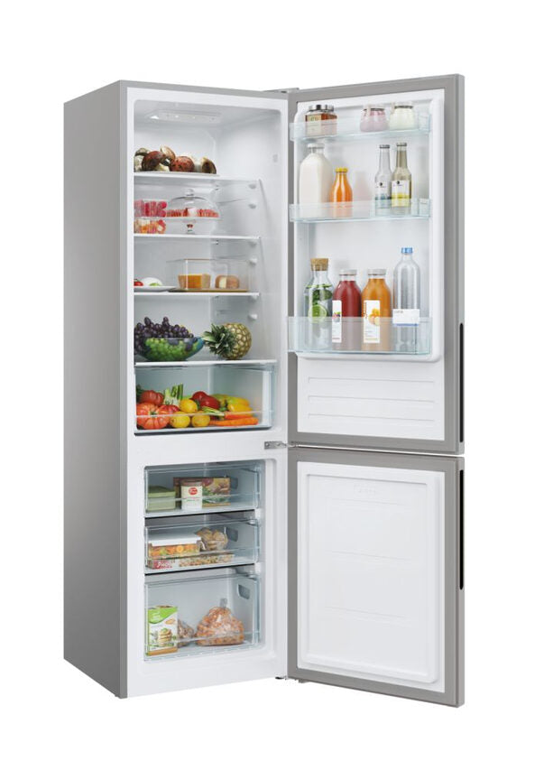 Candy CCT3L517ES City Frigorifero Combinato A Libera Installazione, Tecnologia Low Frost , App hOn, Classe E, Argento