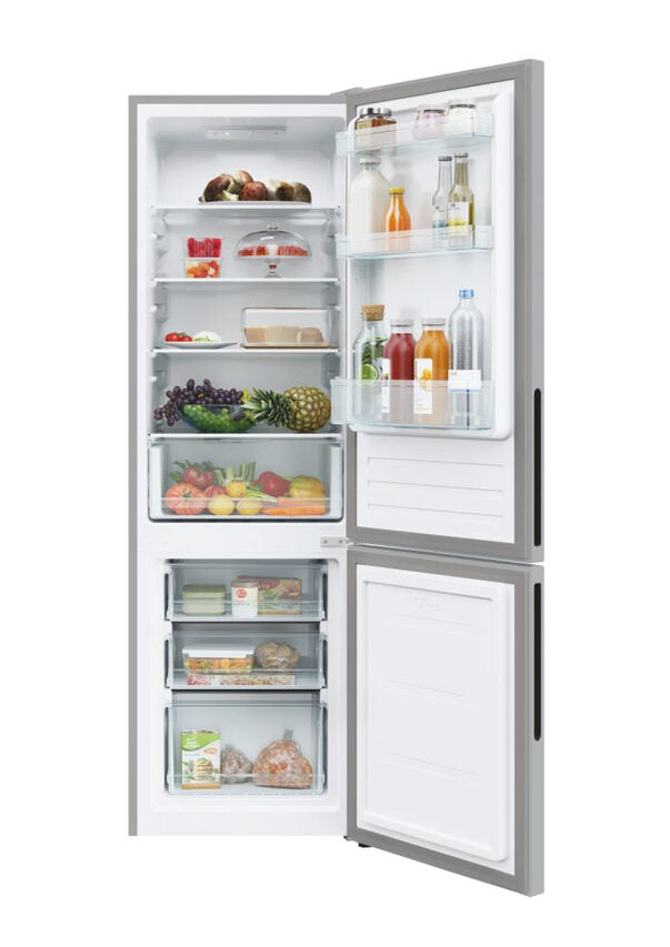 Candy CCT3L517ES City Frigorifero Combinato A Libera Installazione, Tecnologia Low Frost , App hOn, Classe E, Argento