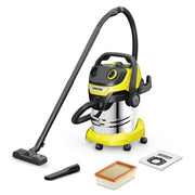 Kärcher WD 5 S V-25/5/22 Bidone Aspiratutto Acciaio inossidabile, Nero, Giallo 25 L 1100 W