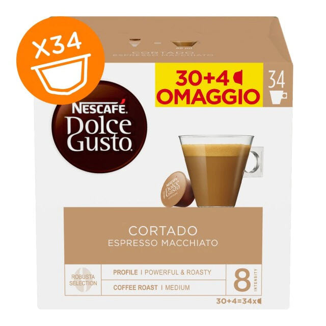 Nescafé Dolce Gusto Cortado Espresso Macchiato Capsule caffè 34 pz
