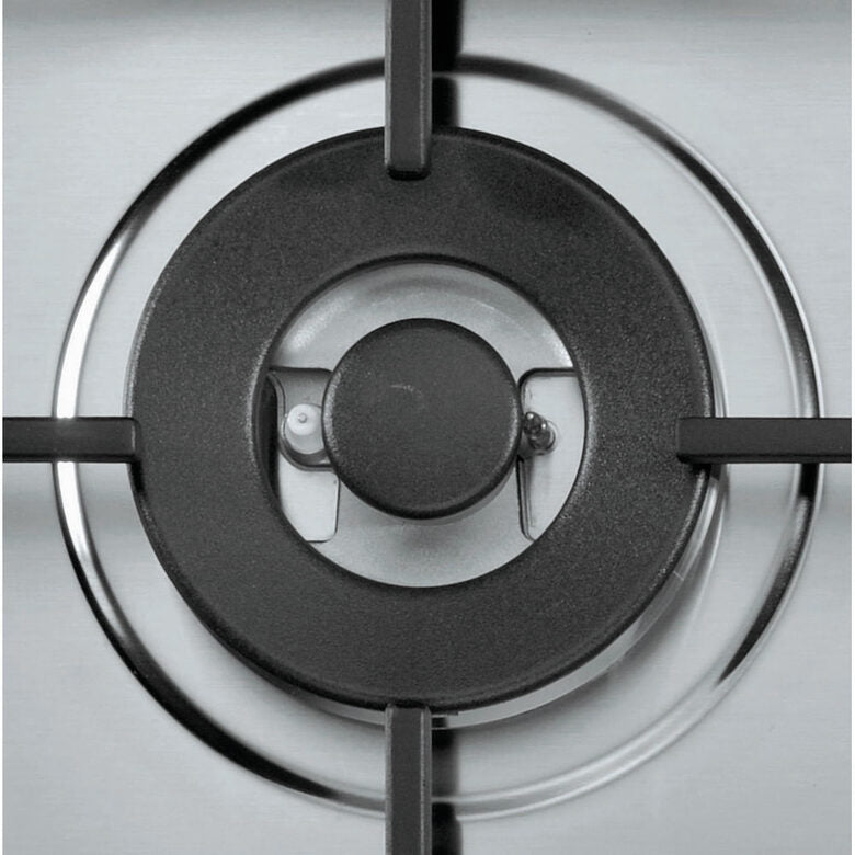 Whirlpool TGML 761 IX Acciaio inossidabile Da incasso 75 cm Gas 5 Fornello(i)