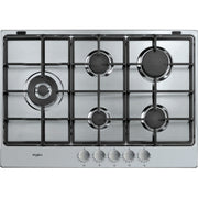 Whirlpool TGML 761 IX Acciaio inossidabile Da incasso 75 cm Gas 5 Fornello(i)