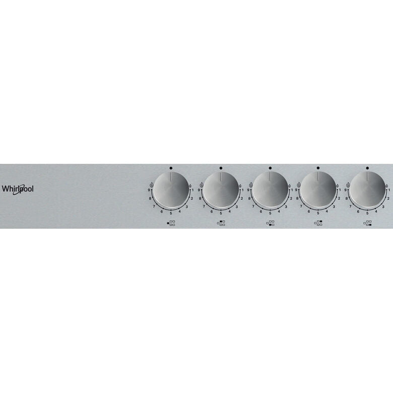 Whirlpool TGML 761 IX Acciaio inossidabile Da incasso 75 cm Gas 5 Fornello(i)