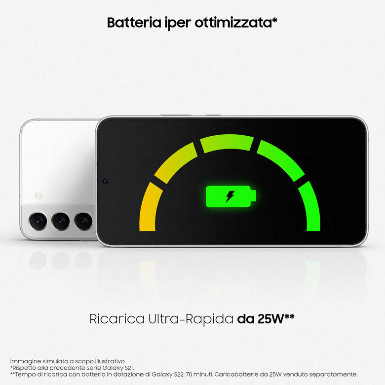 Samsung Galaxy S22 5G Display 6.1'' Dynamic AMOLED 2X, 4 fotocamere, RAM 8 GB, 128 GB, 3.700mAh, Green