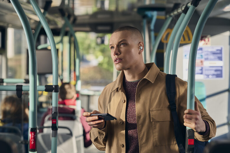 Sony LinkBuds - Auricolari True Wireless con Driver ad anello, Ottimizzate per Google Assistant, Amazon Alexa, Microfono Integrato per chiamate, Batteria fino a 17.5 ore (Bianco)