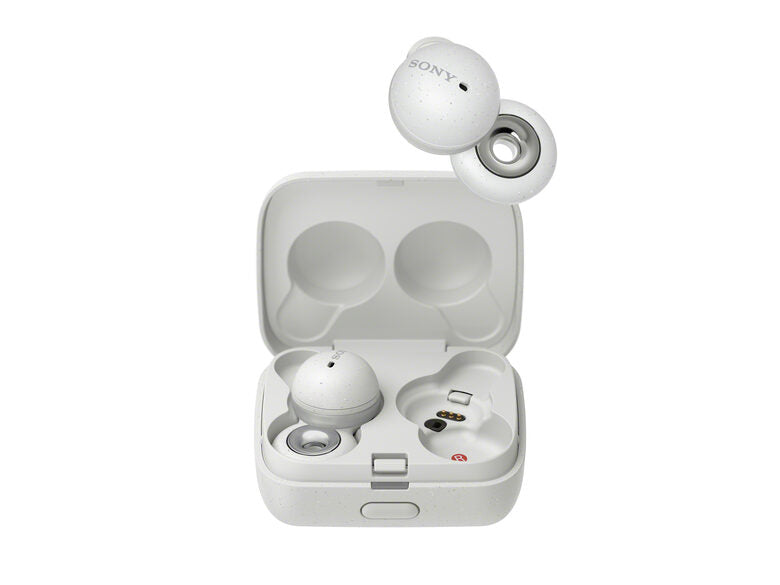 Sony LinkBuds - Auricolari True Wireless con Driver ad anello, Ottimizzate per Google Assistant, Amazon Alexa, Microfono Integrato per chiamate, Batteria fino a 17.5 ore (Bianco)