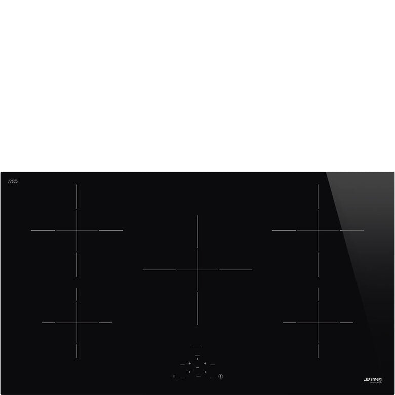 Smeg Universal SI2951D piano cottura Nero Da incasso 90 cm Piano cottura a induzione 5 Fornelli