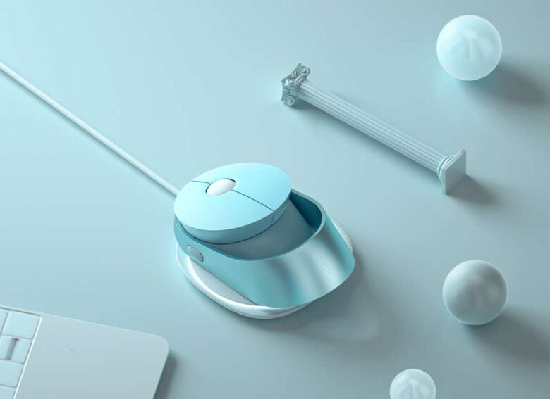 Rapoo Ralemo Air 1 mouse Viaggio RF senza fili + Bluetooth Ottico 1600 DPI