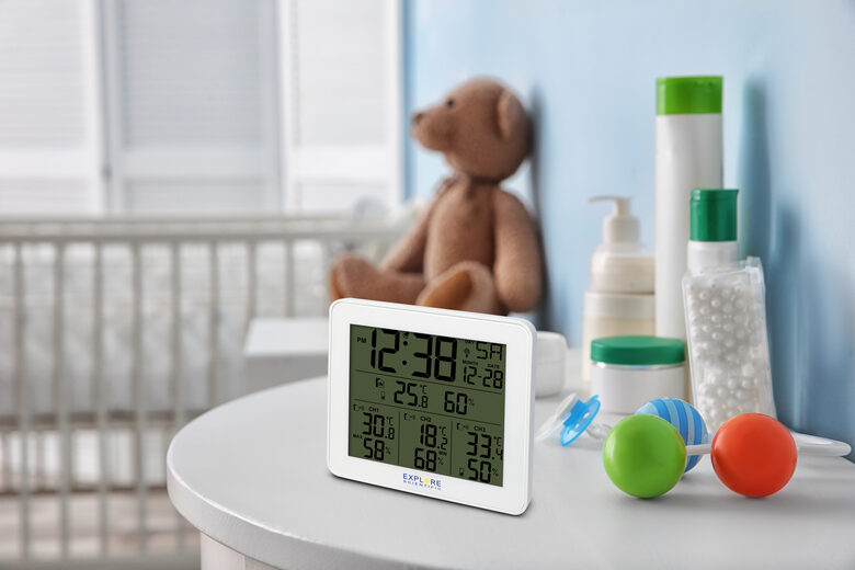 Explore Scientific WSH4003 Bianco LCD Batteria