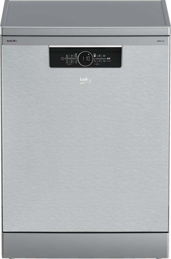 Beko bPRO500 BDFN36640XA Lavastoviglie a Libera Installazione AutoDoseC, 16 coperti, Inox, Terzo cestello