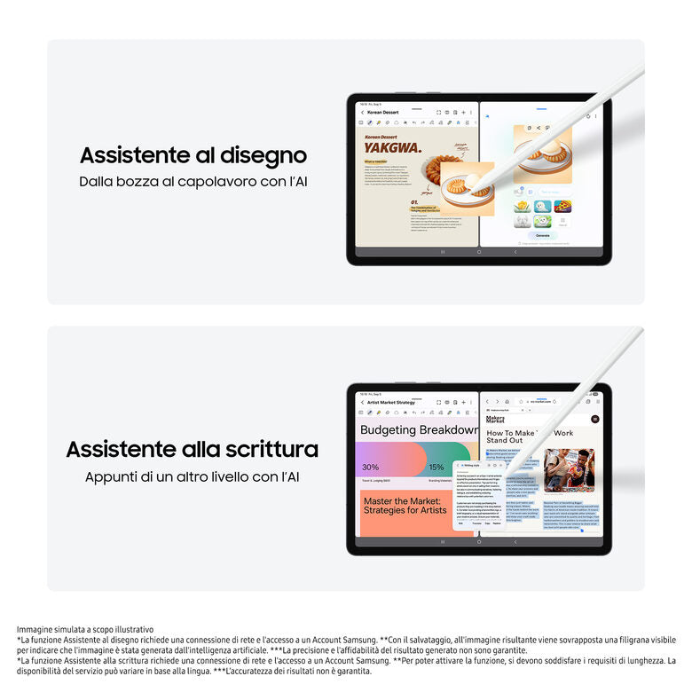 Samsung Galaxy Tab S11, Tablet AI, Wi-Fi, Design Leggero, Strumenti AI Multimodali, DeX, RAM 12GB, 256 GB, Batteria a Lunga Durata, Gray