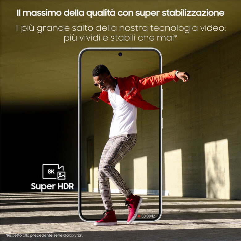 Samsung Galaxy S22+ 5G Display 6.6'' Dynamic AMOLED 2X, 4 fotocamere, RAM 8 GB, 128 GB, 4.500mAh, Phantom White
