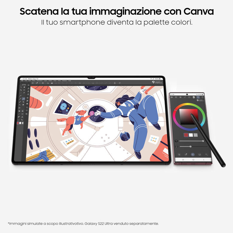 Samsung Galaxy Tab S8 Tablet Android 11 Pollici Wi-Fi RAM 8 GB 128 GB Tablet Android 12 Silver [Versione italiana]