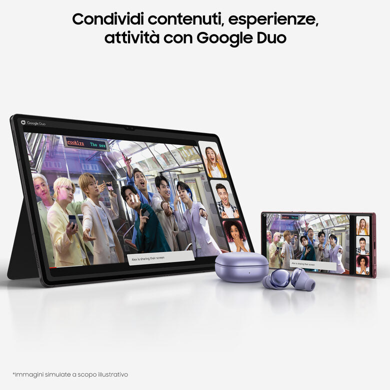 Samsung Galaxy Tab S8+ Tablet Android 12.4 Pollici 5G RAM 8 GB 256 GB Tablet Android 12 Silver [Versione italiana]