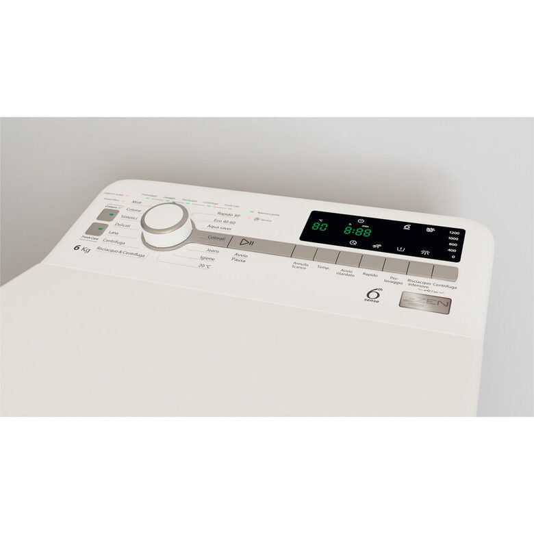 Whirlpool ZEN TDLR 6252BS IT lavatrice Caricamento dall'alto 6 kg 1200 Giri/min B Bianco
