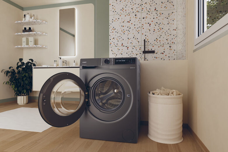 Candy BR 48B6G-S ProWash 500 Lavatrice A Libera Installazione 8 Kg, 1400 Giri, Classe A, Proactive Wash, Antracite
