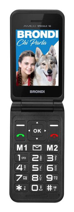 Brondi 10281080 cellulare 7,11 cm (2.8") Nero, Metallico Telefono cellulare basico
