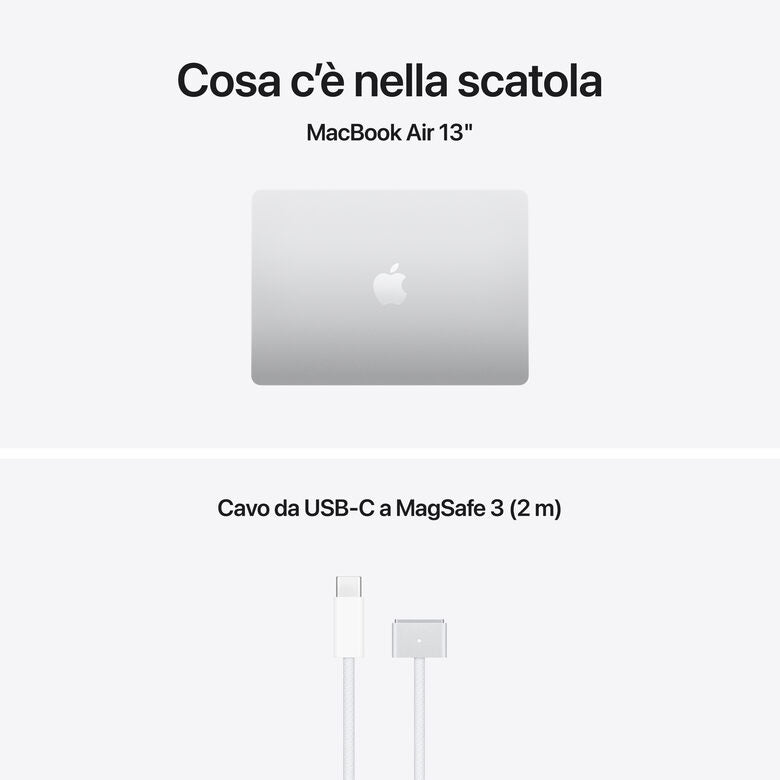 Apple MacBook Air 13" M5 chip 10‑core CPU 10‑core GPU, 16GB, 1TB SSD - Argento