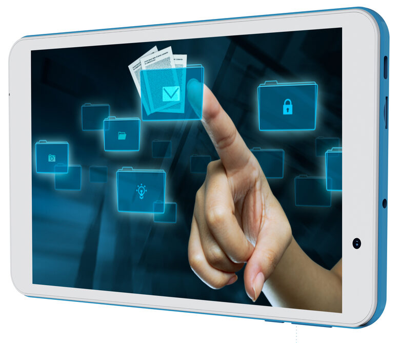 Mediacom SmartPad iyo 8 16 GB 20,3 cm (8") Rockchip 2 GB Android 11 Go Edition Blu, Bianco