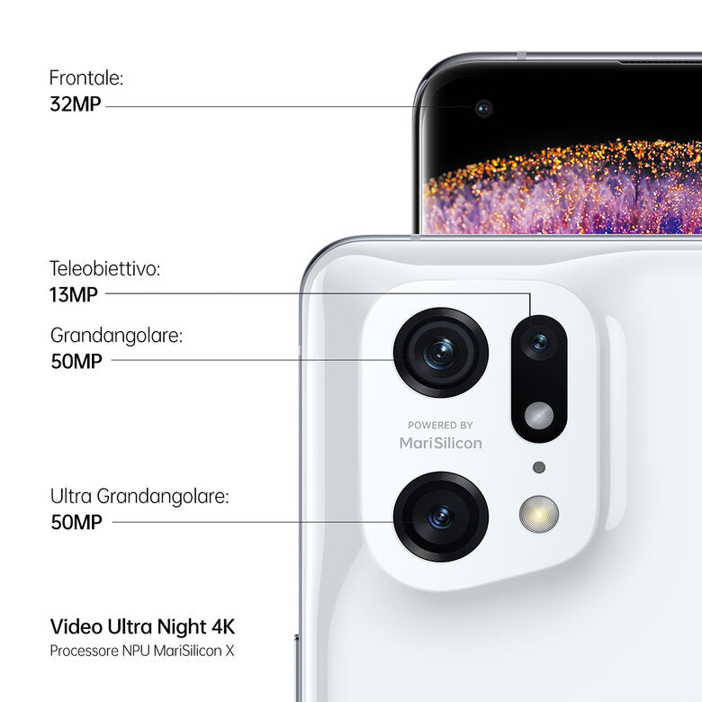 OPPO Find X5 Pro 17 cm (6.7") Doppia SIM Android 12 5G USB tipo-C 12 GB 256 GB 5000 mAh Bianco