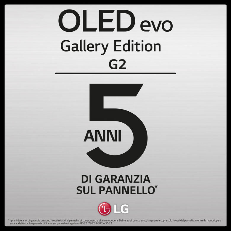 LG OLED evo Gallery Edition 4K 77'' Serie G2 OLED77G26LA Smart TV