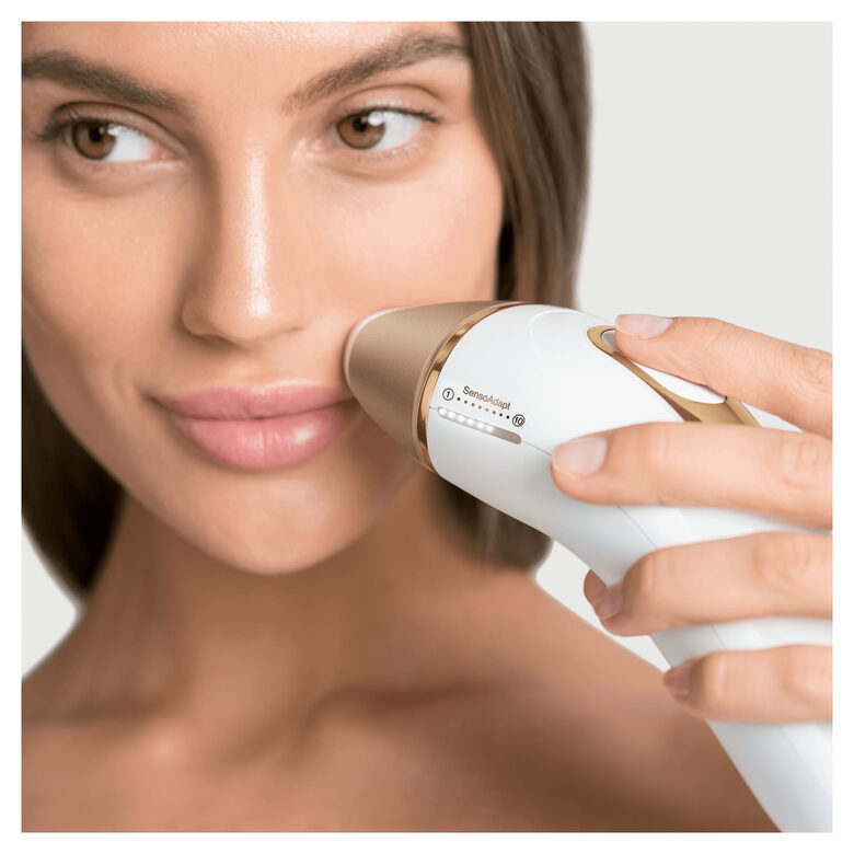 Braun Silk-expert Pro Silk expert Pro 5 PL5159, Epilatore A Luce Pulsata Donna, Per La Rimozione Permanente Dei Peli Visibili A Casa Tua, Bianco/Oro