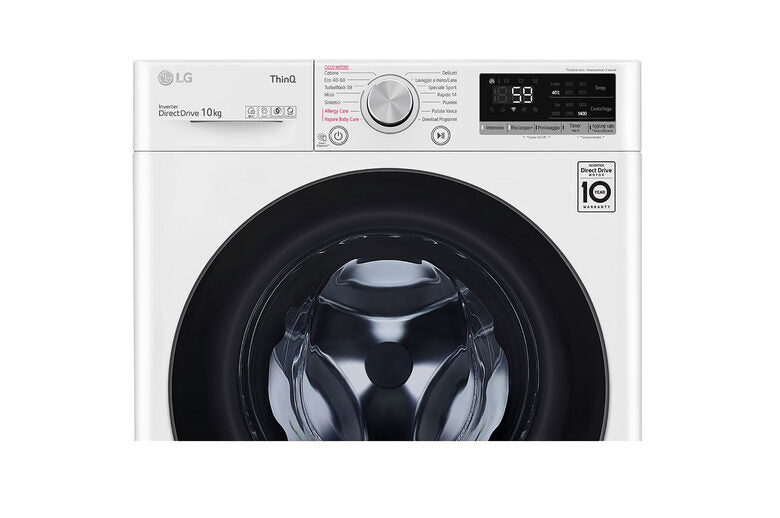 LG F4WV510SAE lavatrice Caricamento frontale 10,5 kg 1400 Giri/min A Bianco