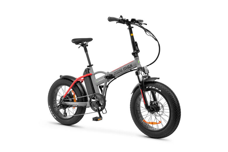 Argento Bike Mini Max Red ammortizzata, foldable