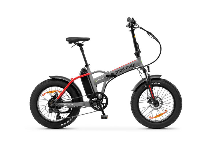 Argento Bike Mini Max Red ammortizzata, foldable