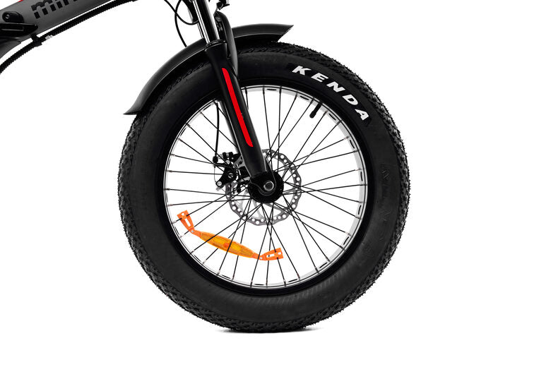 Argento Bike Mini Max Red ammortizzata, foldable