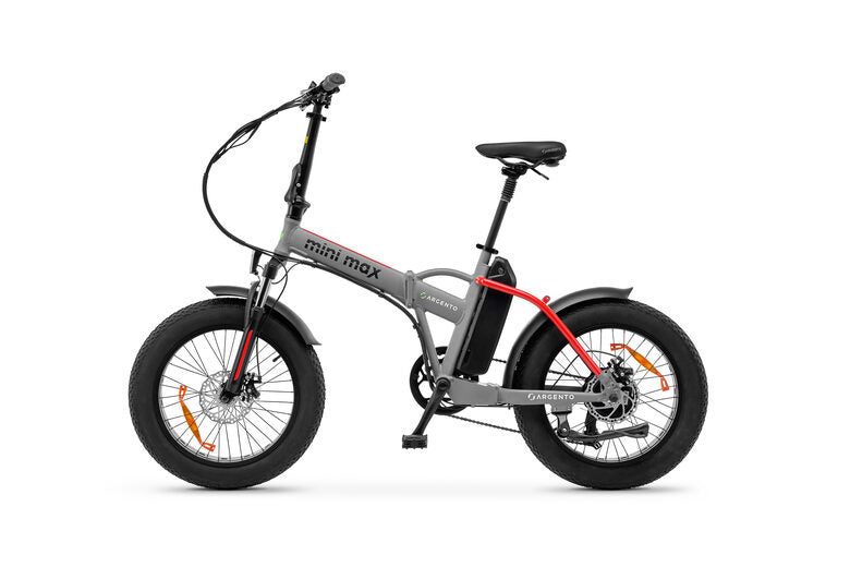 Argento Bike Mini Max Red ammortizzata, foldable