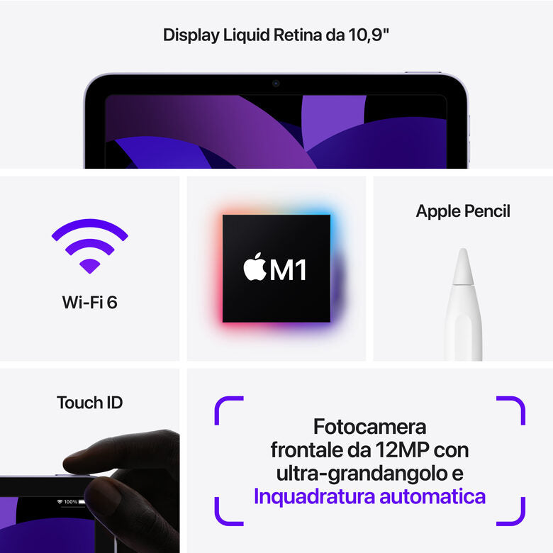 Apple iPad Air 10.9'' Wi-Fi 256GB - Viola