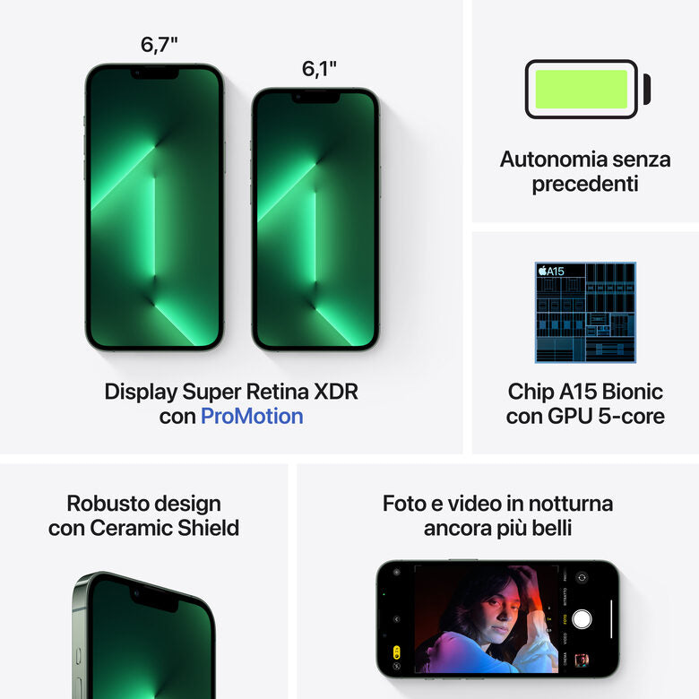 Apple iPhone 13 Pro Max 128GB Verde alpino