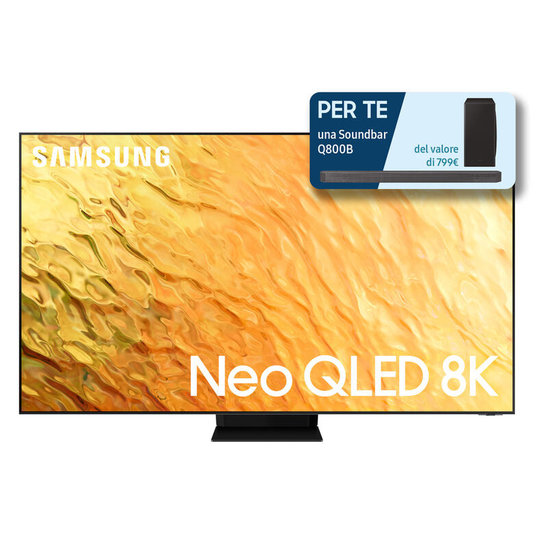 Samsung Neo QLED 8K 65” QE65QN800B Smart TV Wi-Fi Stainless Steel