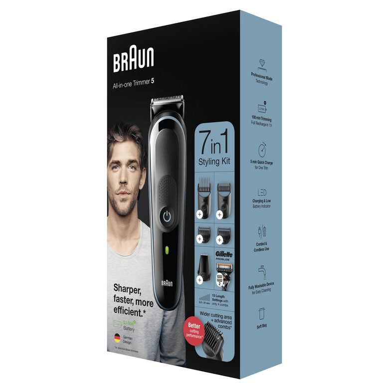 Braun All-in-one MGK5355 Nero, Blu