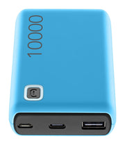 Cellularline Power Bank ESSENCE 10000 Caricabatterie portatile da 10000mAh Blu