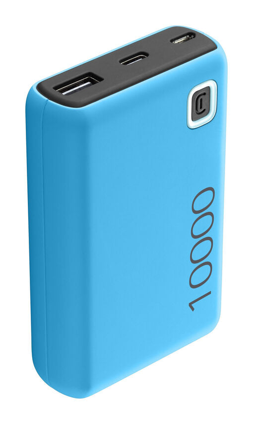 Cellularline Power Bank ESSENCE 10000 Caricabatterie portatile da 10000mAh Blu