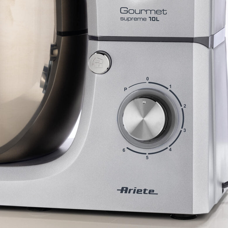 Ariete 1576 Gourmet Supreme 10L, Capacità 10L, 2000W, 6 velocità + Pulse, Accessori per vari impasti